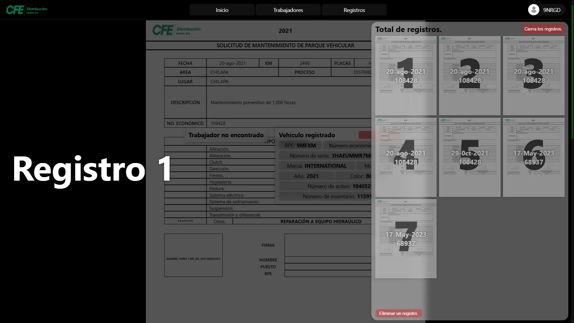 Gestión de datos CFE Gestión de datos CFE